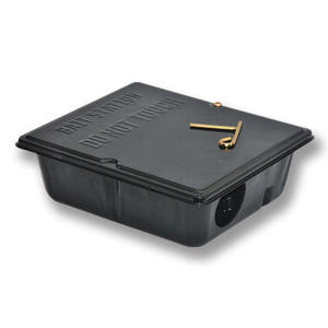 ที่ดักหนูโลหะสีดำสีขาวป้องกันหนูกับดักหนูที่ควบคุมหนูสถานีเหยื่อโลหะ - Product Image 5