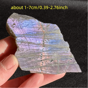 Tranche de <span class=keywords><strong>labradorite</strong></span> violette à fort éclat, plaque de pierre précieuse Spectrolite pour la fabrication de bijoux, pierre de guérison en cristal violet de qualité supérieure - Product Image 5