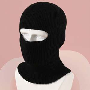 Berretto Invernale in Acrilico Lavorato a Maglia con Logo Personalizzato Ricamato Passamontagna a <span class=keywords><strong>3</strong></span> Fori per Sci - Product Image 3