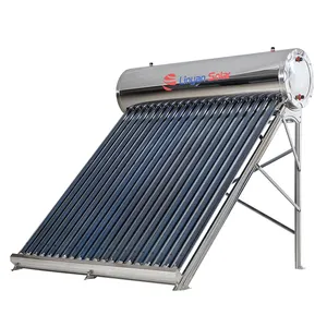 LINYAN Factory price top gravity roof frame low pressure vacuum tube solar power hot water heater stainless steel