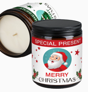 Ensemble de bougies parfumées de Noël personnalisées en usine, bougies en cire de soja dans un bocal, ensemble cadeau de parfum <span class=keywords><strong>d</strong></span>'ambiance pour la <span class=keywords><strong>d</strong></span>écoration des fêtes de Noël - Product Image 4