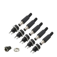 Électronique intelligente – Connecteur d'alimentation standard à visser pour montage sur panneau, prise banane mâle/femelle 4 mm, DC 12 V