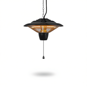Cj Cjjd2460844 Chauffage d'extérieur suspendu pour patio 1500W Lampe chauffante électrique ultra silencieuse IP23 étanche Deux niveaux de chaleur - Product Image 1