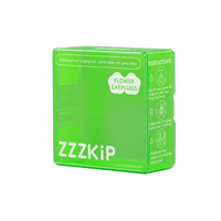Étui léger pour écouteurs en PET vert de 9,49 g, emballage transparent avec fenêtre transparente de style Euro Hole pour écouteurs et petits gadgets
