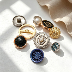 Luxury Round Metal <b>Buttons</b> With Engraved Patterns Vintage Decorative Shank <b>Buttons</b> For Clothing Accessories - Product Image 2
