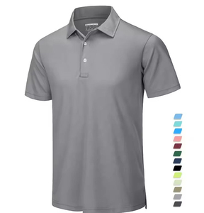 Polo de travail sportif respirant à séchage rapide de haute qualité, coupe ajustée en polyester pour hommes, uniformes - Product Image 1