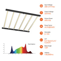Lampu LED Grow Tritile 720W 4x4ft Efisiensi Tinggi PPE 2.8 Seed Bloom Spektrum Penuh untuk Pertumbuhan Tanaman Indoor, Dapat Diredupkan