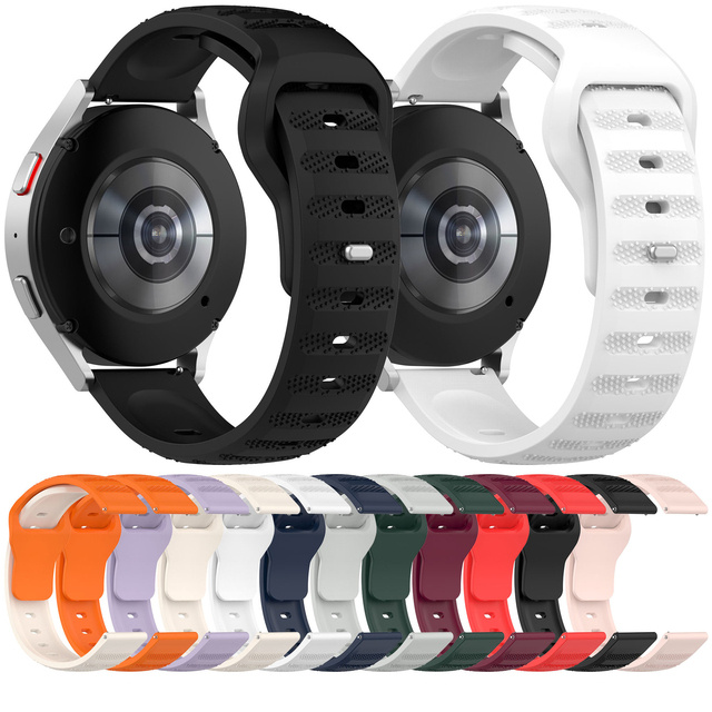 20mm 22mm Silicone Smart Watch Band for Samsung Galaxy Watch Band 6 5 4 Bracelet HUAWEI Watch 46mm 44mm 40mm 45mm Strap Sport