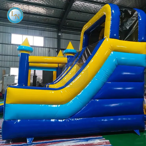 Jeu de château gonflable en PVC Offre Spéciale Lino pour enfants maison fête saut rebondissant et toboggan Combo extérieur - Product Image 4