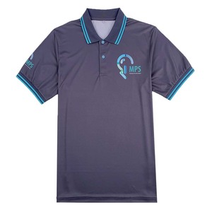 Camiseta de Manga Corta para Hombre, Personalizable con Logotipo, Tela Antiarrugas, Corte Ajustado, Color Liso, Spandex/Poliéster, Primavera/Verano, Venta Caliente - Product Image 1