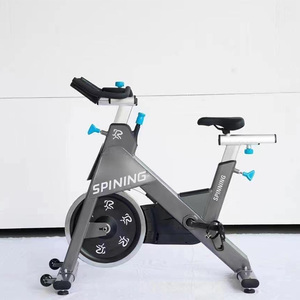 <span class=keywords><strong>Bicicleta</strong></span> magnética para interiores, asiento aeróbico, <span class=keywords><strong>bicicleta</strong></span> deportiva de acero ajustable con volante giratorio y rueda de transporte - Product Image 6