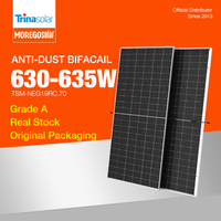 Modules photovoltaïques Trina Solar N-type TOPCon ultra bifaciaux double vitrage anti-poussière 640W 635W 630W pour centrale photovoltaïque BESS