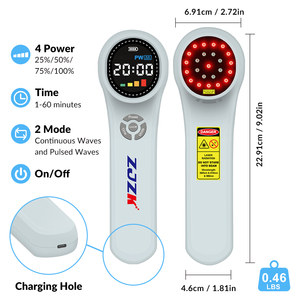 Laser di Classe IV per Terapia della Luce Rossa, Trattamenti Domestici per il Dolore Lombare, Medicinali Antinfiammatori 4x980nm 4x810nm 16x660nm - Product Image 6
