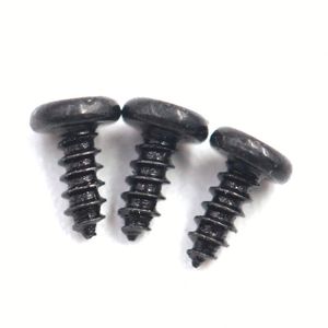 Tornillo de cabeza hexagonal plana ultrabajo de acero inoxidable negro cincado con llave Allen hexalobular métrica para fabricación - Product Image 1