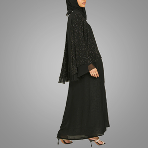Vestido Musulmán, Caftán Marroquí con Mangas de Mariposa, Kimono para Mujer, Oriente Medio, Abaya Abierta por Delante - Product Image 4