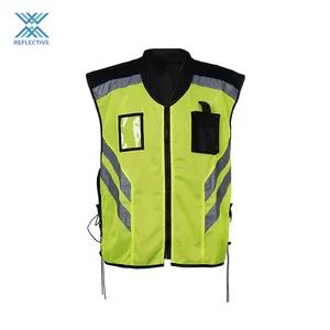 LX Wholesale Custom Reflective Vest High Vis Reflective Safety Vest Construction Green Security Vest