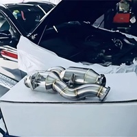 Tubo de Escape Deportivo Recto de Acero Inoxidable para Mercedes AMG C43 E43 GLC43 100 300, Catalizador BENZ-43CAT-W205-1108