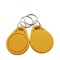 Porte-clés RFID intelligent avec logo client 1K MIFARE Classic NFC Porte-clés étanche 13.56MHz Modèle ISO