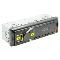 Radio Pioneer de 1 Din para Coche con FM, Audio RCA, Subwoofer, Fuente de Sonido, Lector de Discos y Tarjetas, Reproductor MP3 USB, Estéreo Automotriz Multi-D3107