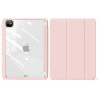Housse de protection transparente légère antichoc pour iPad Pro 11 pouces M4 2024 5th Gen Case avec porte-crayon