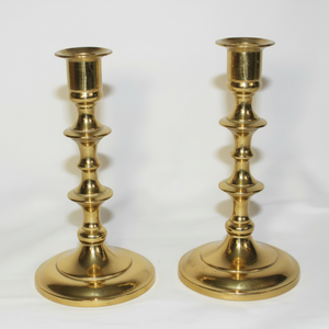 เชิงเทียนทองเหลืองที่วางเทียนแบบแท่งเชิงเทียนแนววินเทจ - Product Image 1