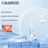 Appareil de blanchiment dentaire sur pied avec 8 LED 460nm et 3 modes d'éclairage, bras flexible, pour studio dentaire et salon