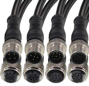 Connettore serie M12 connettore per cavo circolare ip67 impermeabile a 2- 10pin - Product Image 2