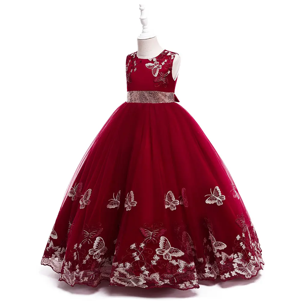 Outong Yoliyolei-vestido en capas para bebés, vestido Formal de alta calidad con estampado de princesa, flores, vestidos de fiesta de noche de Navidad para niñas