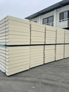 Sinh thái thân thiện <span class=keywords><strong>EPS</strong></span> cách điện nhẹ bánh sandwich đúc sẵn Nội Thất Tường Bảng điều khiển bánh sandwich Bảng điều khiển PU mái bánh sandwich Bảng điều khiển - Product Image 6