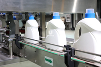 Ligne complète de remplisseuse de chenilles liquides en pâte détergente Machine d'embouteillage pour nettoyeur de toilettes Flash de 500 à 5000ml