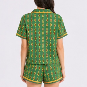 Vêtements de nuit personnalisés à impression intégrale, <span class=keywords><strong>lingerie</strong></span> pour femmes, sous-vêtements, col rabattu, vêtements de nuit pour femmes, ensemble de pyjamas pour femmes, doux pour la peau - Product Image 4