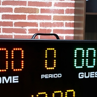 Papan Skor Pertandingan Bola Basket LED Merah/Kuning/Hijau Kecerahan Tinggi Indoor/Outdoor Kontrol Jarak Jauh Timer Lapangan Sekolah Klub Grosir