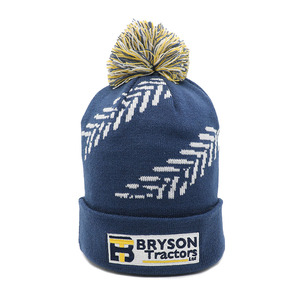 Vente flash - Bonnet en tricot OEM avec logo brodé personnalisé, acrylique de haute qualité, chaud, en gros, pour l'hiver, unisexe - Product Image 2