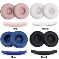 Coussinets d'oreille en mousse souple 70 mm, coussinets d'oreille de remplacement, housses de coussinets d'oreille, bandeau supérieur pour casque JBL Tune600BT T520BT T510BT T500BT T450BT