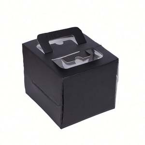 Fabricante de Envases de Alimentos, Cajas para Pasteles Negras Personalizadas - Product Image 1