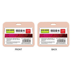 OEMカスタムファッションアルミニウム合金金属展示会IDカードプロテクターメトロカードホルダー仕事用 - Product Image 2