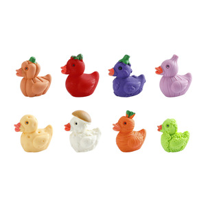 Adornos de pato en miniatura Lanshuo, figuras de dibujos animados en 3D de resina plástica, juguetes para hacer joyería DIY para niños de 4 a 6 años - Product Image 5