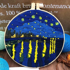 Kit de Broderie Professionnel pour Adultes : Fils et Aiguilles pour Point de Croix, Base en Tissu - Product Image 5