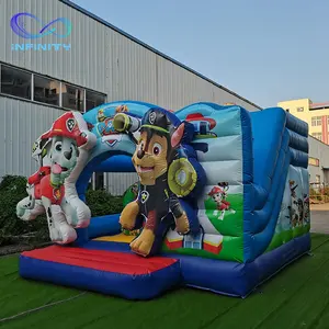 नई डिजाइन inflatables महल उछालभरी कूद बाउंसर के साथ कार्टून बच्चों inflatable कॉम्बो बाउंसर स्लाइड