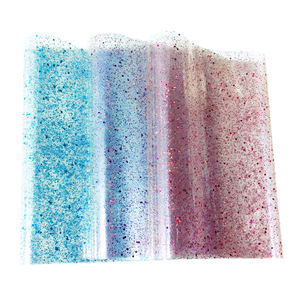 공장 직영 컬러 반짝이 투명 TPU 스트레치 필름 육각 시트 TPU 필름 핸드백 장식 직물 - Product Image 2