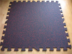 인터로킹 체육관 고무 바닥 롤 스포츠 고무 매트 프리미엄 고무 바닥 타일 - Product Image 4