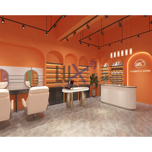 LUX Vitrine cosmétique haut de gamme moderne et personnalisée en acier inoxydable et verre Meubles exclusifs pour les vitrines des salles d'exposition - Product Image 4