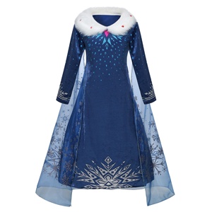 Nuovo Vestito Invernale a Maniche Lunghe per Bambine, Costume da Principessa <span class=keywords><strong>Frozen</strong></span> per Cosplay e Spettacoli - Product Image 2