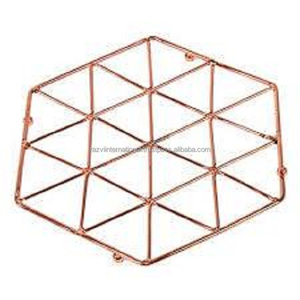 Gold Powder Coated Metal <b>Trivet</b> - Product Image 5
