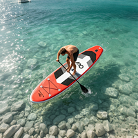 Planche à pagaie gonflable OEM de 11 pieds (33 pouces de large) pour SUP, avec logo personnalisé, pompe et aileron inclus, idéale pour le plaisir en famille sur le lac