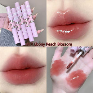 Glaçage à lèvres <span class=keywords><strong>double</strong></span> tête Sweetheart, léger et fin, riche et doux, sensation de brume, revêtement superposé, rouge à lèvres brillant effet verre - Product Image 5