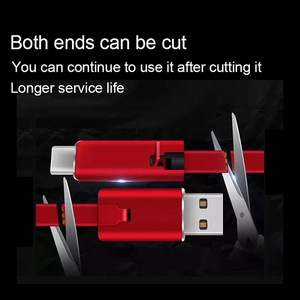 Multi Functional Charging <b>Cable</b> Type C Nylon Braided For Mobile Phone <b>Power</b> Bank Single Head Zinc Alloy Interface - Product Image 3