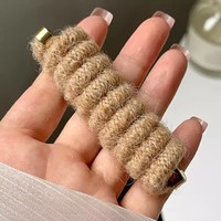 Élastiques à cheveux en spirale multicolores en fil de téléphone, élastiques à cheveux très élastiques faits à la main, élastiques à cheveux épais en fil de téléphone pour femmes et filles
