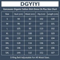 Robe chemise trapèze personnalisée en coton biologique écologique pour femme, bleu ardoise, avec ceinture à anneaux en D et quatre poches, longue, Vancouver Canada