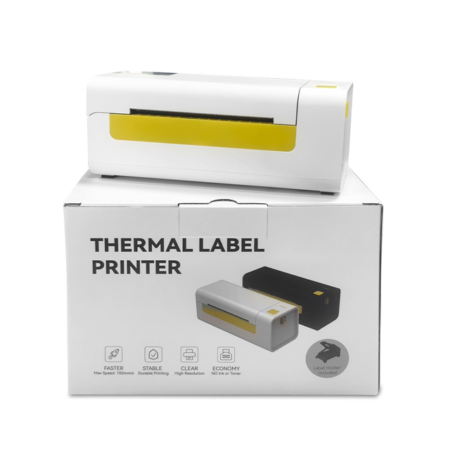 Wireless 110mm Desktop Receipt Shipping Thermal Label Printer Bluetooth 110 Mm 4x6 Inch Sticker Thermal Barcode Label Printer